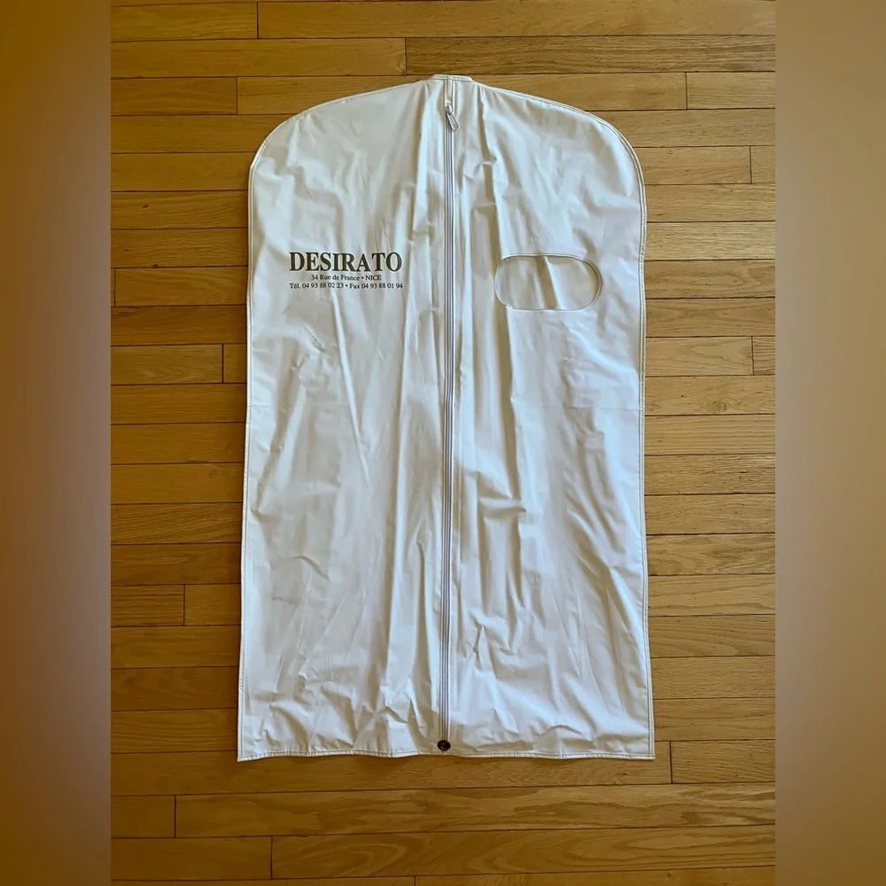 Nice France Boutique White Garment Bag